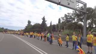 preview picture of video 'Via Catalana cap a la Independència - Tram Palafolls - Malgrat de Mar (2)'
