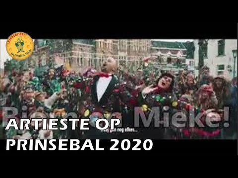 Bekindmaking artieste Prinsebal (2020)