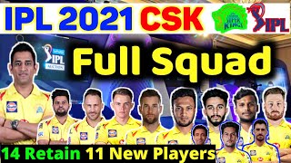IPL 2021- Chennai super kings Full squad after mini Auction: Big changes