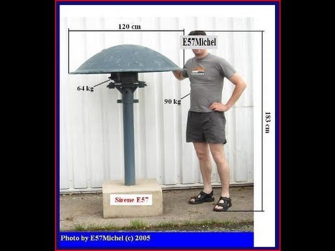 Sirene E57 ganz nah - famous german E57 siren very close