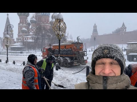 Record 65cm Snow Cyclone Hits Moscow Overnight!