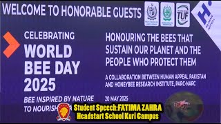 World Bee Day Student Speech Fatima Zahra Head Start School Kuri Campus