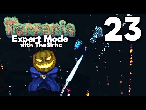Pumpkin Moon & Terra Blade! ▫ TERRARIA Expert Mode w/theSirhc (Ep.23)
