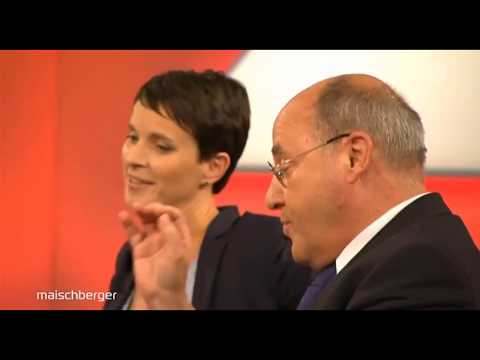 Gregor Gysi attackiert Frauke Petry! (Maischberger 27 09 2017)