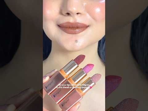 Pilgrim High Shine Luminous Finish Lipstick For This Festive Season ✨💕 #lipstick #makeup #shorts