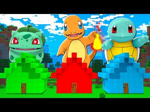 ENTRE NA CASA DE POKEMON INICIAL E GANHE ELES - MINECRAFT PIXELMON MOD