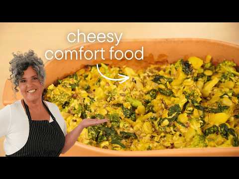 This Cheesy Beans & Greens Casserole Is Pure Comfort (WFPB + Oil-Free)