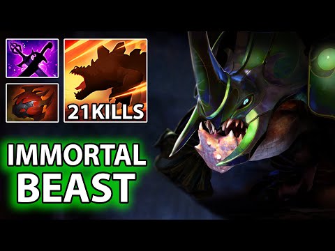 Primal Beast Is Immortal Players Mid Choice ( Dota 2 Broken Game )