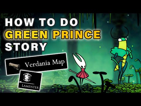 How to reach Verdania Area Map & Do "The Green Prince" Story (Act 3) ► Hollow Knight: Silksong