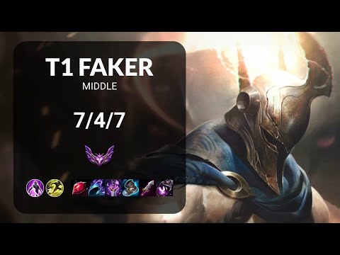 T1 Faker Pantheon vs Han Zeka Azir MIDDLE - KR MASTER Patch 15.6