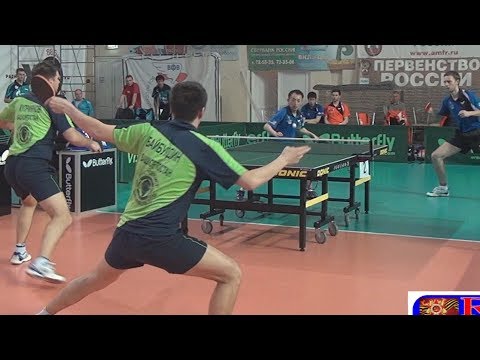 SHIBAEV, TAN Ruiwu vs BAYBULDIN, KUPRIYANOV Russian Club Premier League 4 Tour Table Tennis