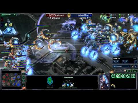 HD Starcraft 2 MYi.Fierytycoon v coL.Poo PvP Heart of the Swarm p2