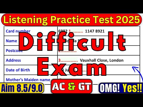 HARD IELTS LISTENING PRACTICE TEST FOR NOVEMBER 2025 WITH ANSWERS | LISTENING IELTS PRACTICE NOV 25