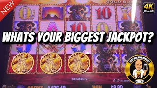 What Is Your BIGGEST JACKPOT on Buffalo Gold Slot Machine