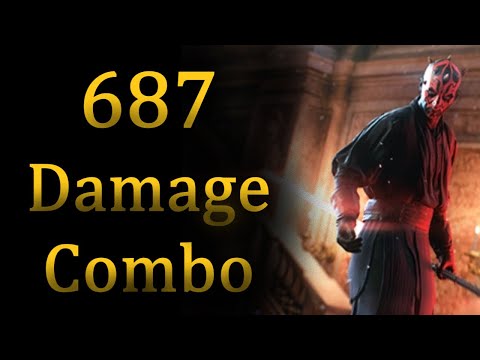 A HIGH DAMAGE Combo with DARTH MAUL in Battlefront 2