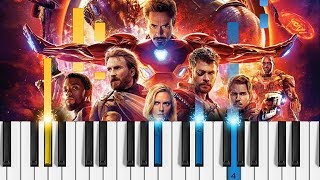 Avengers: Infinity War OST - "Infinity War" - Piano Tutorial / Piano Cover - Alan Silvestri