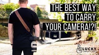 Most Comfortable Way to Carry a Heavy Camera and Lens | Lucky Camera Straps