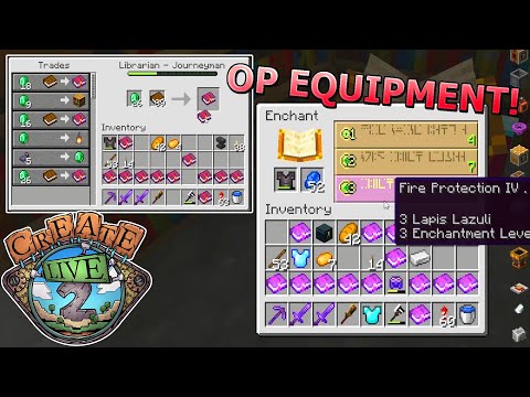 Full ENCHANTED Netherite Equipment! - Minecraft Create Live 2 #20