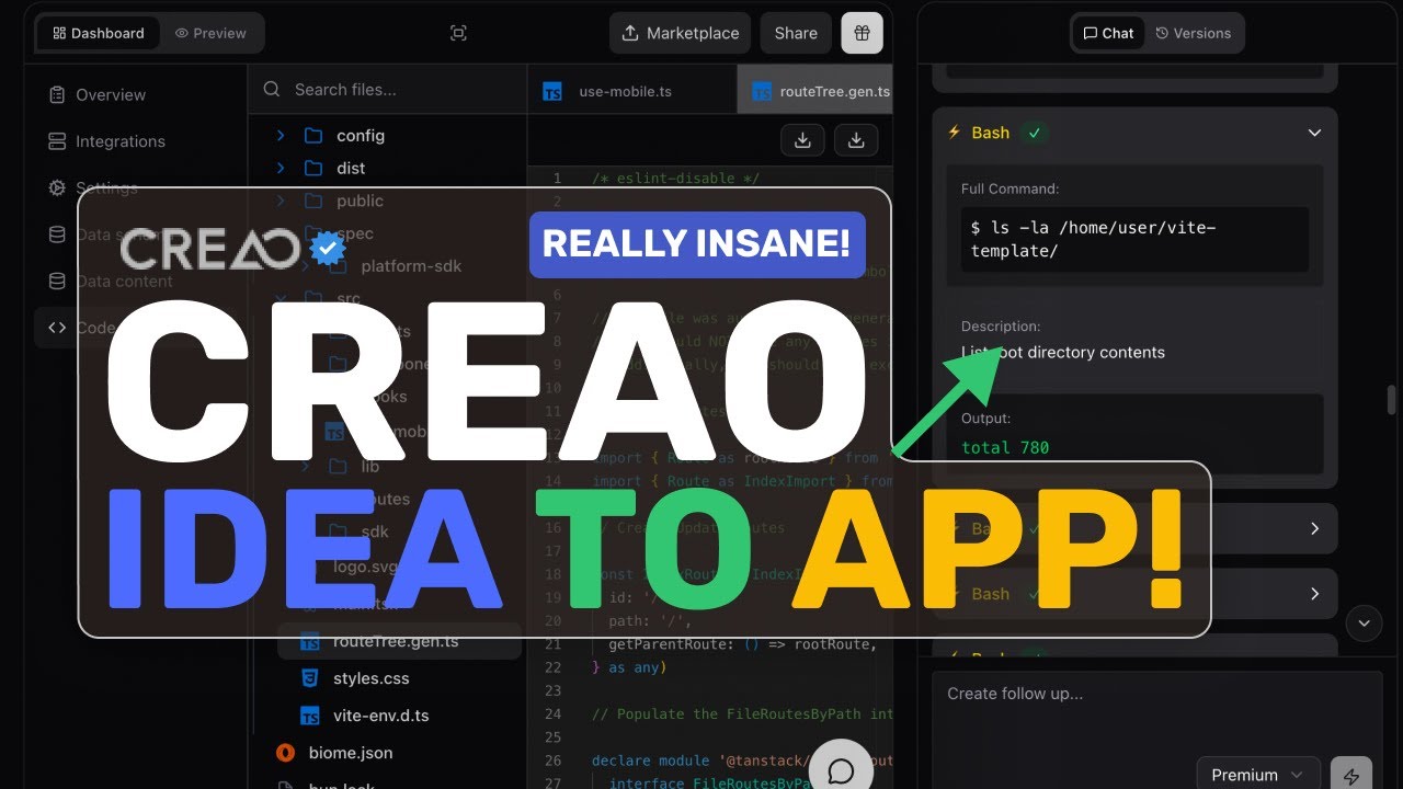 CREAO: Idea to FULL STACK APP in SECONDS!