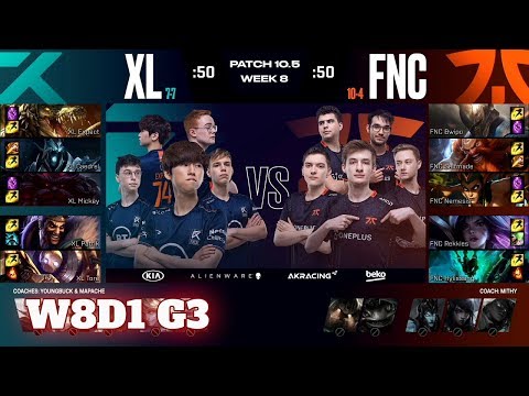 Excel vs Fnatic | Week 8 Day 1 S10 LEC Spring 2020 | XL vs FNC W8D1