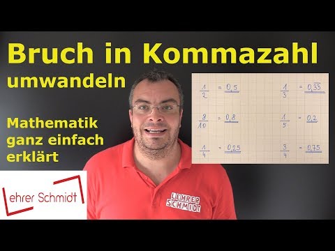 Converting a fraction to a decimal number – it's that easy! | Lehrerschmidt