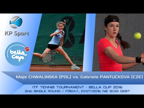 Maja CHWALINSKA (POL) vs. Gabriela PANTUCKOVA (CZE) / Bella Cup 2016 / 2nd Round Single