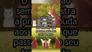 O tio dragão sempre mostra a praça felpuda aos filhotes que passam pelo seu treinamento
