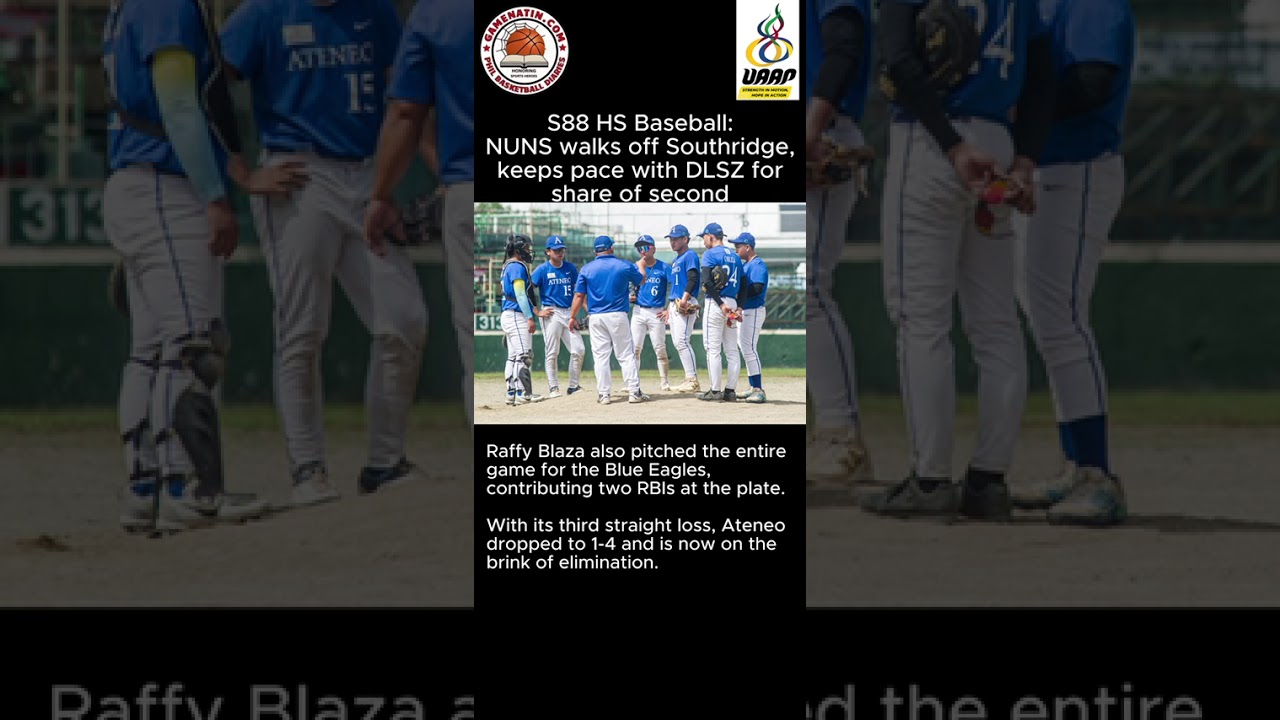 UAAP High School Baseball: NU in thrilling extra-inning walk-off win vs Southridge; DLSU clobbers ADMU