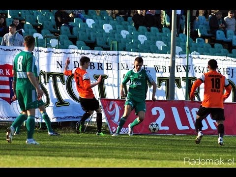 Skrót meczu Radomiak Radom - Concordia Elbląg. II liga sezon 2013/2014.