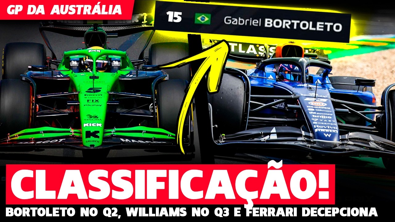 🚨CLASSIFICAÇÃO: BORTOLETO CALOU MARKO, WILLIAMS NO Q3 E FERRARI DECEPCIONA | FÓRMULA 1 | GP EM CASA
