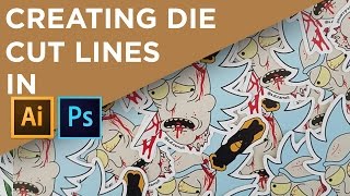 How I add die cut lines to my artwork in both Photoshop and Illustrator