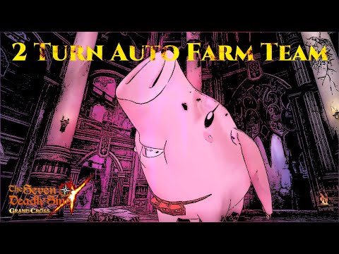 2 TURN AUTO FARM TEAM FOR FINAL BOSS HAWK EXTREME | Seven Deadly Sins Grand Cross
