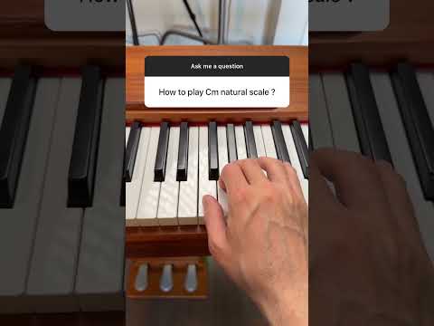 How to play Cm Natural Scale on piano 🔥