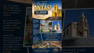 Celebramos nossa querida Antas, terra de gente simples, acolhedora e trabalhadora,  #antas #73anos