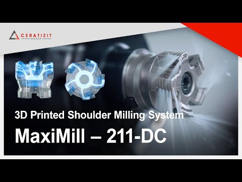3D printed Shoulder Milling Cutter with DirectCooling: MaxiMill – 211-DC