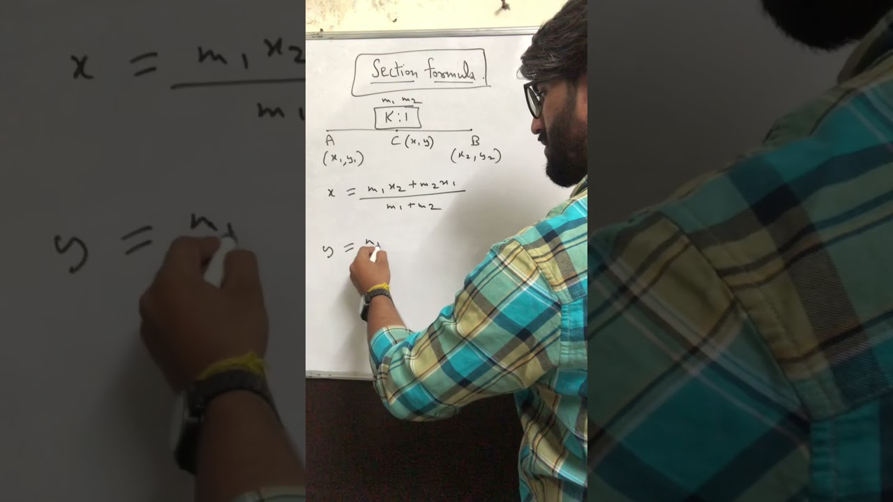Section formula class X maths ch-7 coordinate geometry.