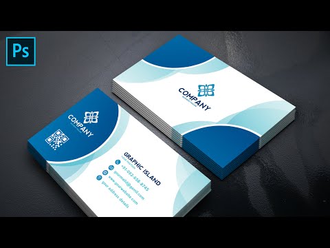 How to create visiting card design in Adobe Photoshop cc