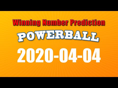 Winning numbers prediction for 2020-04-04|U.S. Powerball