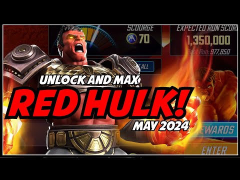 Best Teams To Unlock & MAX Red Hulk! | Gameplay Breakdown And Warnings! | Marvel Strike Force