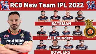 IPL 2022 : Royal challengers Bangalore (RCB) Full Squad IPL 2022 || RCB ka naya Squad