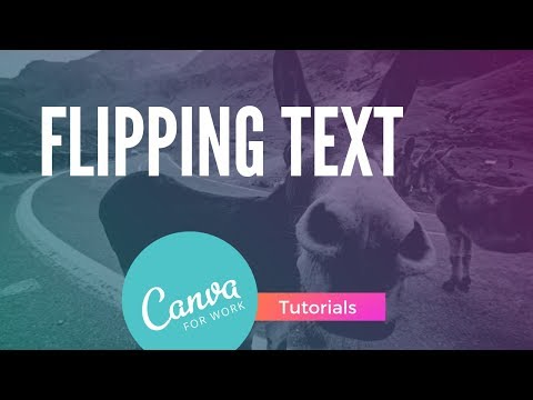 Canva Flipping Text Vertically or Horizontally