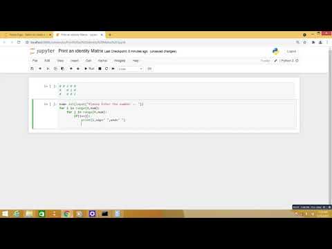 Python Program Print An Identity Matrix