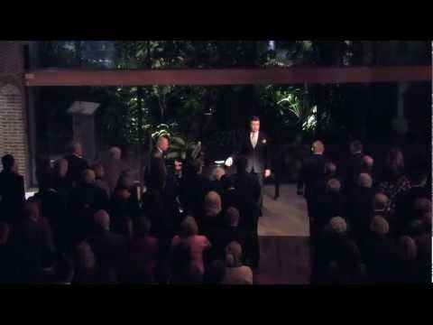 Anthony Kearns Sings during Tribute to American Heroes at the Embassy of New Zealand