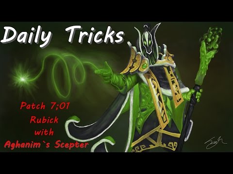 Dota 2 trick patch 7;01  - Rubick magic with Aghanim`s scepter