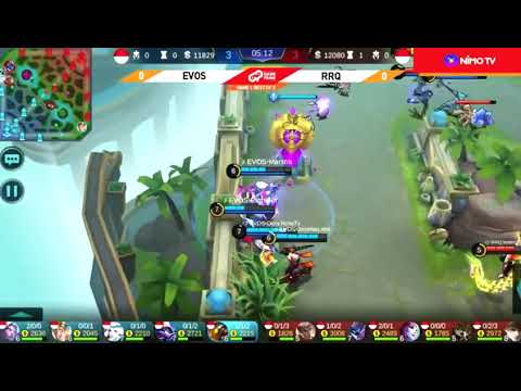 RRQ VS EVOS BEKRAF GAME PRIME 2018 MOBILE LEGENDS MATCH 1