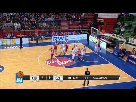 ABA Liga 2015/16, Round 25 match: Cibona - Crvena zvezda Telekom (29.2.2016)