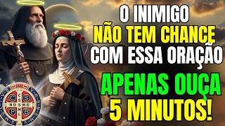 ⭐ ORAÇÃO DE GUERRA  SÃO BENTO E SANTA RITA DE CÁSSIA para ELIMINAR TODO MAL INIMIGO URGENTE