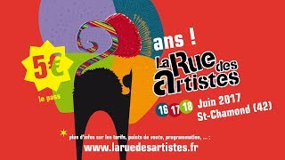 Teaser 20e editon festival La Rue des Artistes