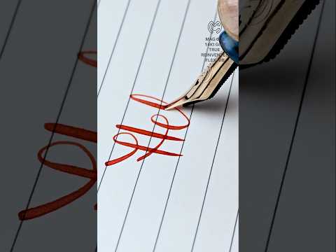Mag 600 Flex Nib writing experience  #fountainpen #calligraphy #pen  #shorts #shortvideo #reels