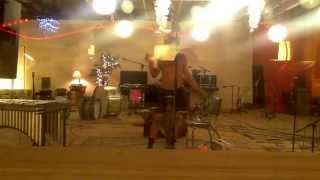 Hunterchild in studio: Luke Aaron Jones laying down scratch vocals for "Part Time".